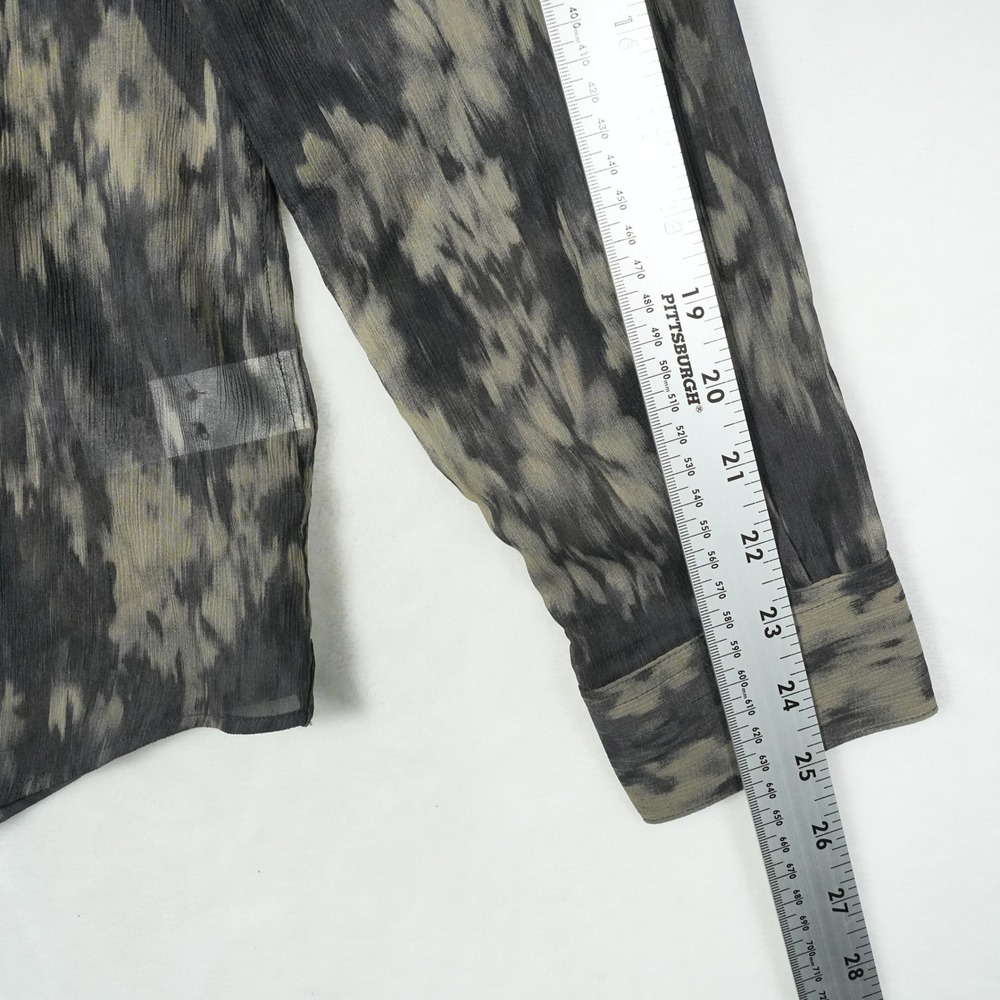 John Varvatos Shirt Mens Small Sheer Abstract Floral Lightweight Modal - Picture 8 of 9